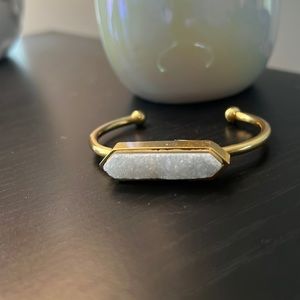 NATURAL DRUZY CUFF BRACELET